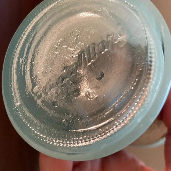 VINTAGE MCM SIESTA WARE TIKI BAR FROSTED GLASS SET 2 WOOD WRAP 60s Aqua & Mango - Picture 8 of 10